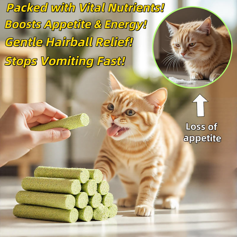 250g/8.82oz Cats Treat Cat Grass Teething Stick Kitten Toy Catnip Toys for Hairball Removal Freeze Dried Chew Dental Food for Indoor Kitty Lickable Edible Snack for Eliminate Fur Digestion Chicken 250g/8.82oz