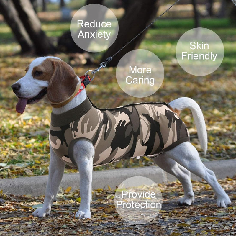 Body Dog After Surgery, Surgery Body Dog Castration Dog Body After, Wound Protection Professional Pet Recovery Suit, Dog Pajamas for Small Medium Dogs (Camouflage, M)