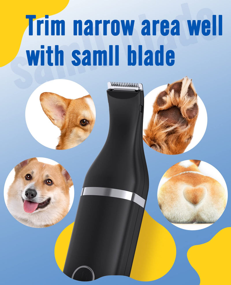 oneisall Dog Paw Trimmer,Corldless Paw Trimmer for Dogs with Double Blades,Quiet 2 Speed Small Dog Grooming Clippers for Paws, Eyes, Ears, Face, Rump - PawsPlanet Australia