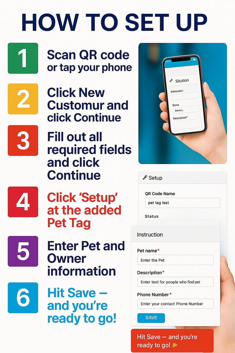 Smart Pet ID Tag with QR Code & NFC – Epoxy Coated Waterproof PVC – Scan or Tap to Access Pet Info – Universal Tag for Dogs & Cats – No App Needed – Update Profile Anytime (Sky Blue) Sky Blue - PawsPlanet Australia