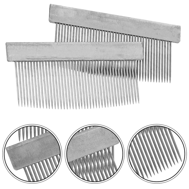 VICASKY 2pcs Bow Ponytail Comb Hair Accesories Violin Bow Hair Combs Violin Bow Combing Tools Horse Combs Metal Comb Horse Combing Tool Metal Combs - PawsPlanet Australia