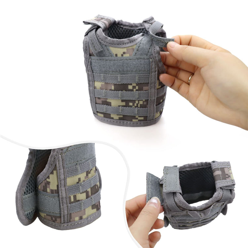 Ferrets Army Vest Harness and Leash for Small Animals Guinea Pig Bunny Kitten Puppy Ferret Clothes Accessories - PawsPlanet Australia