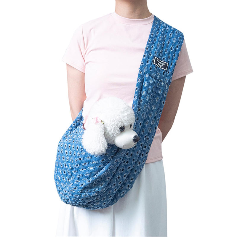Dog Carrier Purse,Denim - Style Pet Carrier Bag,One-Shoulder Chest Crossbody Bag for Cat and Small Dog - PawsPlanet Australia
