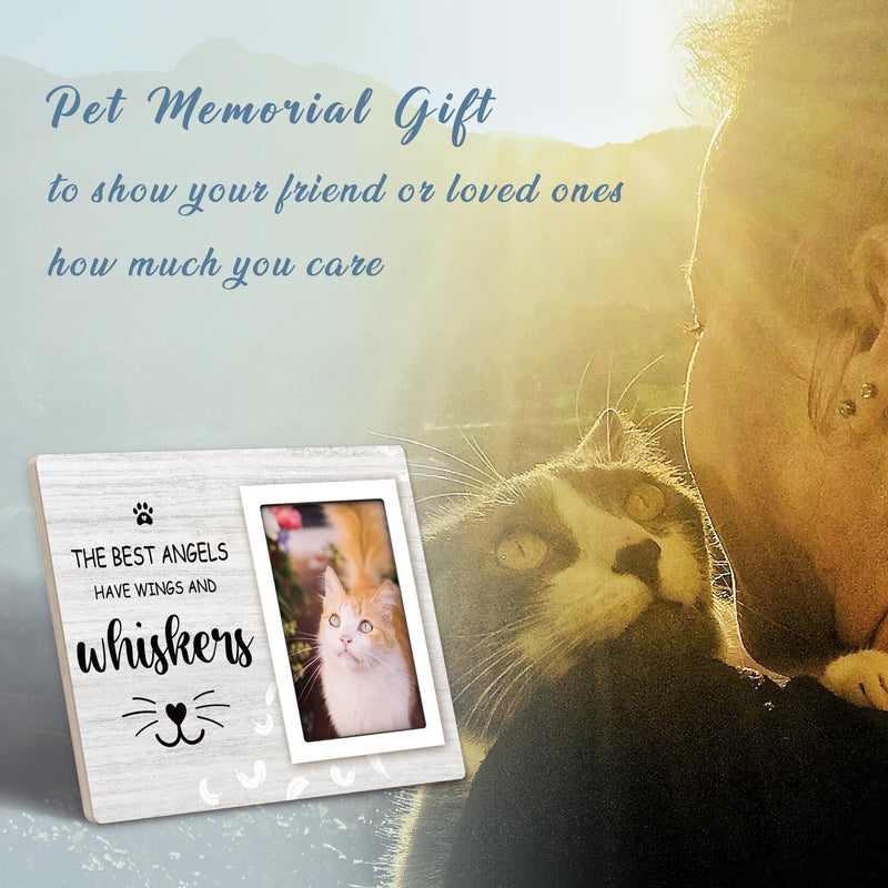 Cat Memorial Gifts for Loss of Cat, Cat Memorial Picture Frame, Cat Loss Sympathy Gift for Women, Family, Pet Memorial Gifts Cat, Loss of Cat Memroai Frame for 4x6 Photo - PawsPlanet Australia