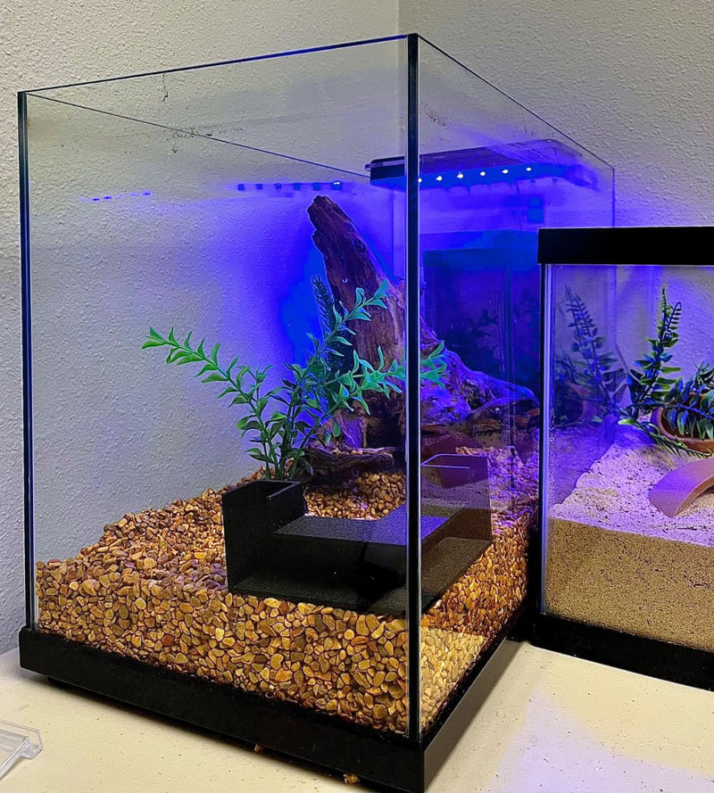 Chatelet Aquarium Underground Tunnel | Fish & Shrimp Hideout for Aquariums | Unique Underground Viewing Tunnel | Made in USA (Corner Tunnel, Black) Corner Tunnel, Black - PawsPlanet Australia