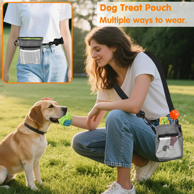 Training Kit - 1 Target Stick, 1 Training Clicker, 1 Whistle - Dog Training Equipment Tools, Cat Toilet Trainer Kit, Agility Training Lure Course For Dogs, Kitten Puppy Behavior Aids Trick (With Bell) - PawsPlanet Australia
