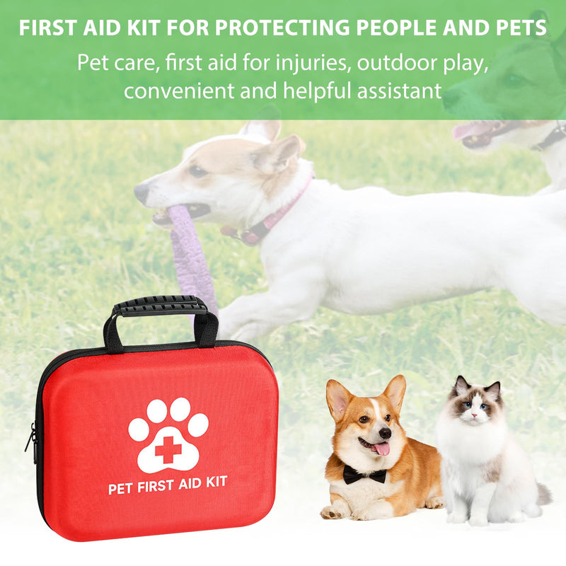 First Aid Kit for Dog and Cat, 12 Pieces for Emergency, First Aid Pets, Travel Pharmacy Dog, Health Products for Dogs, Cats, Small Animals