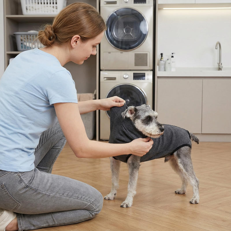 Dog Bodysuit After Op, Medical Bodysuit for Dogs, Wound Protection Recovery Suit, Anti-Licking, E-Collar Alternative, Breathable Onesie for Pets, Onesie Pyjamas (A, S)
