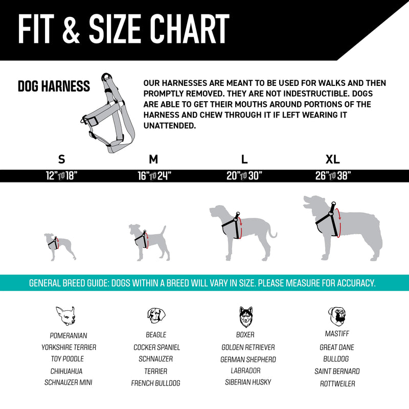 Wolfgang Heavy Duty Adjustable Dog Harness, Pull-Tested to Over 800 lbs for Walking & Training, Overland Print, Extra Large XL (1 Inch x 26-38 Inch) - PawsPlanet Australia