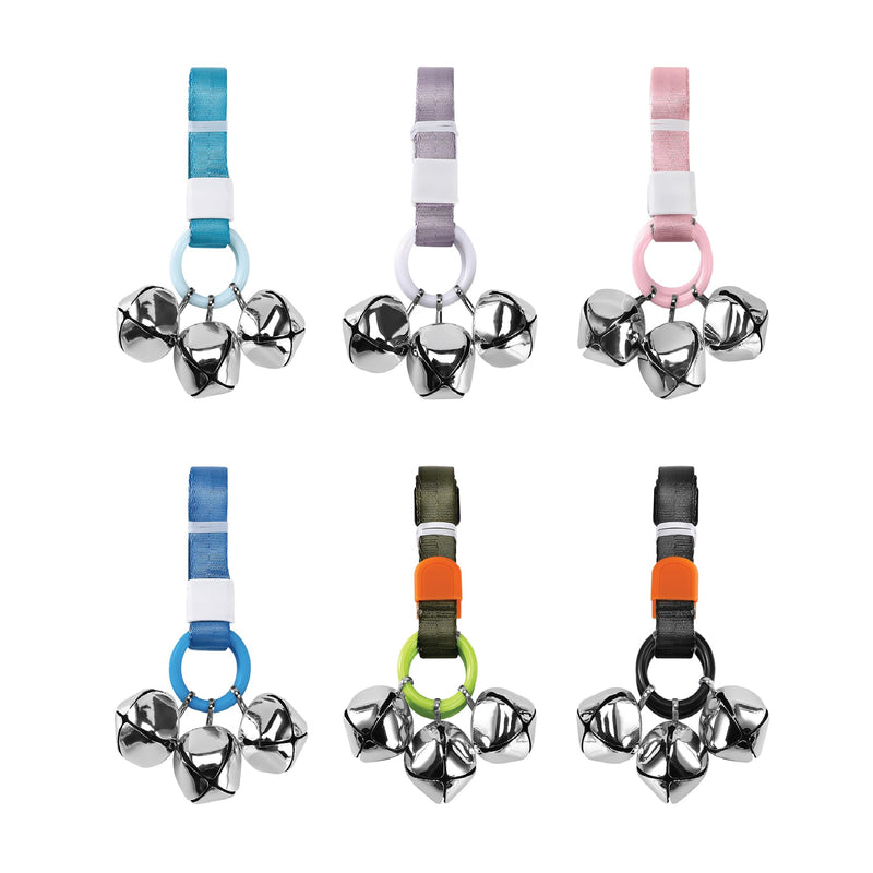 Puppy Bell Doorbells with Hanging Ring, Dog Bells for Potty Training, Can Attach to Doorknob or Anywhere Near the Door, Length and Height Adjustable, Louder Bigger Jingle Bells for Puppies (Sky Blue) Sky Blue - PawsPlanet Australia