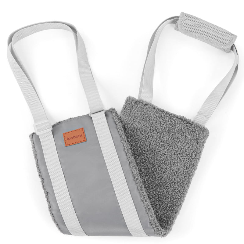 LOOBANI Dog Sling for Medium Dogs Hind Leg Support, Portable Dog Lift Harness for Back Legs, Comfortable Leg Support Assistance for Elderly Dogs with Hip, ACL Brace, Senior, Injured Grey&Grey