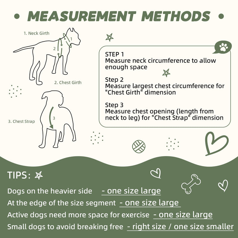 Dog Harness and Leash Set for Large Dogs, Anti-Odor & Soft, Comfortable for Sensitive Skin, No Pull Easy Walk Step-in Adjustable Dog Harness with Leash, Green(90% Bamboo, 10% Polyester) Green Set L 1"W 18"-20"L - PawsPlanet Australia