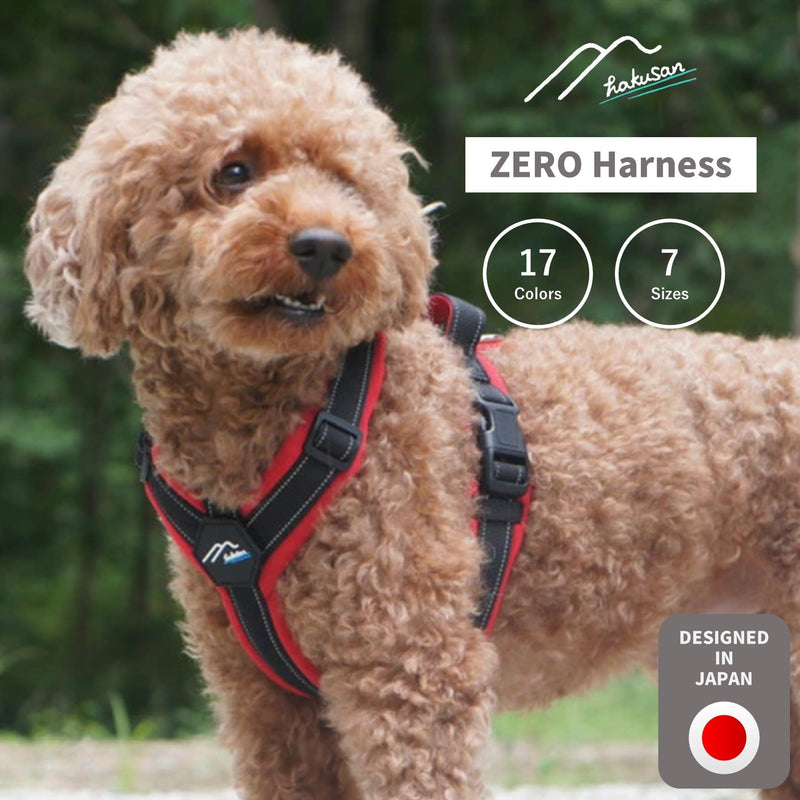 hakusan Zero Harness (XXS, Black x Turquoise) XXS - PawsPlanet Australia