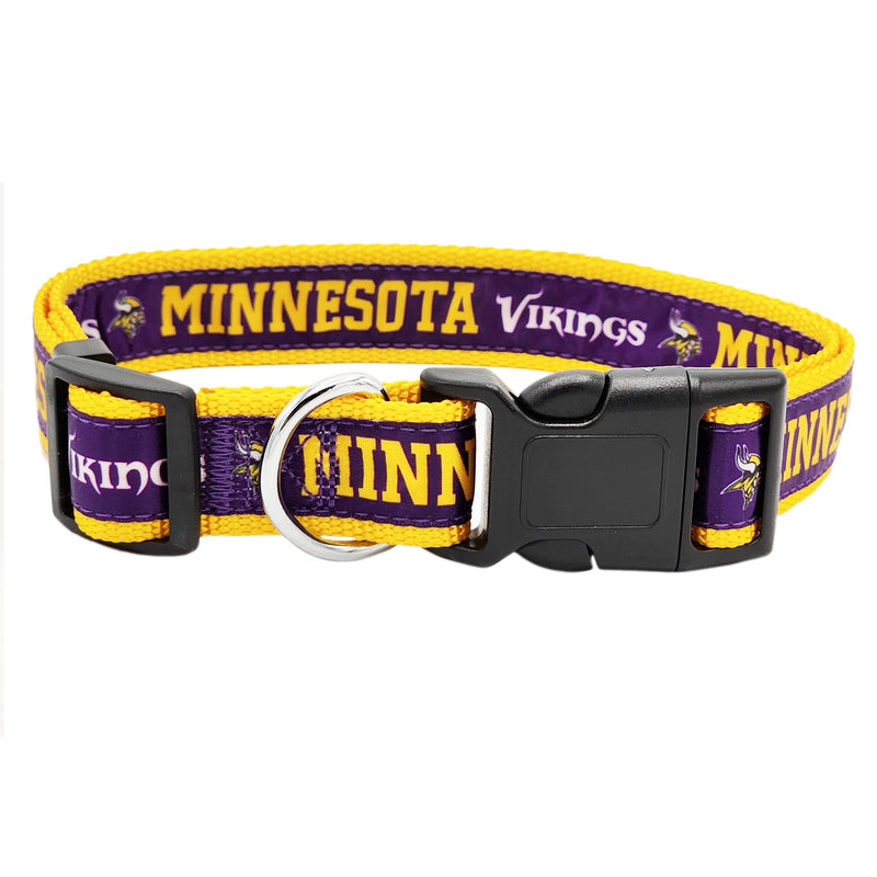 NFL PET Collar Minnesota Vikings Dog Collar, Large Football Team Collar for Dogs & Cats. A Shiny & Colorful Cat Collar & Dog Collar Licensed by The NFL - PawsPlanet Australia