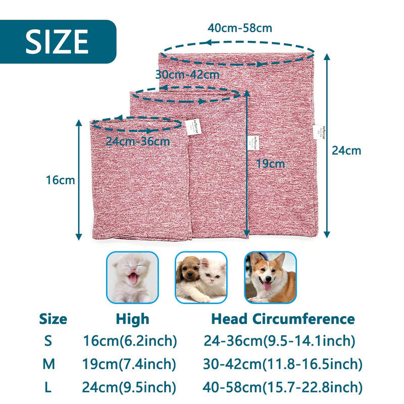 Quiet Ears for Dogs Hats, Dog Ear Cover for Anxiety Relief& Calming Dogs, Dog Ear Muffs Noise Protection, Neck and Ear Wrap Dog Snoods for Cats&Dogs,Pink S Pink - PawsPlanet Australia