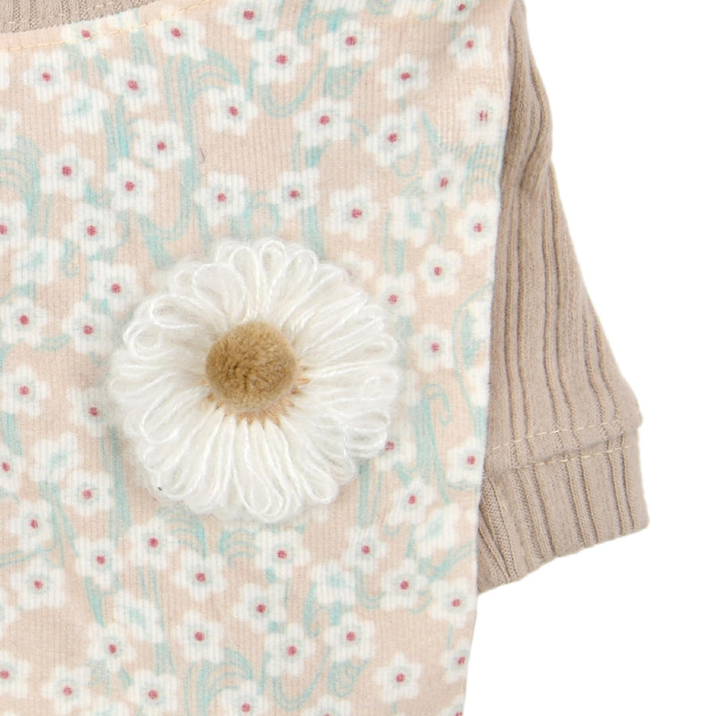 Pinkaholic New York Kalina Winter Shirt Warm Cozy Fashionable for Small Dogs, Beige, Medium BEIGE_KALINA - PawsPlanet Australia