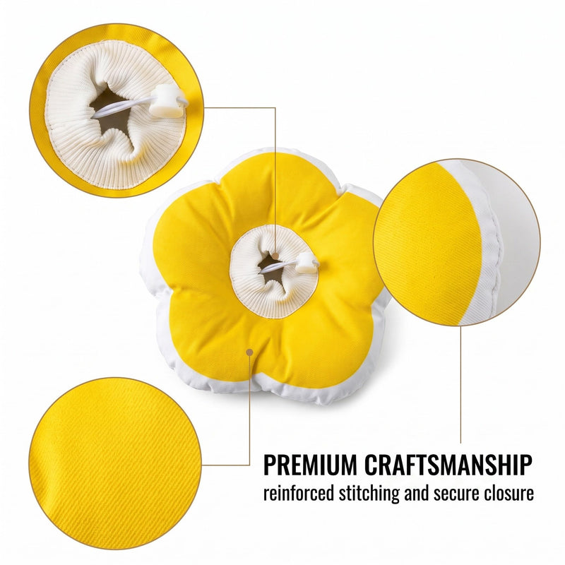 1 pc. Cat neck collar with flower shape, adjustable and waterproof collar for cats after surgery, anti-licking and anti-biting protection, breathable polyester