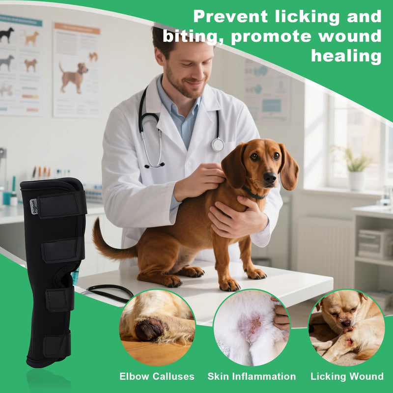 Ankle Bandage for Dogs, Pack of 2 Leak Protection, Dog Hind Leg, Dog Bandage for Wrap, Wound, Injury and Sprain Healing, Dog Leg Bandage for Front and Rear Legs, M