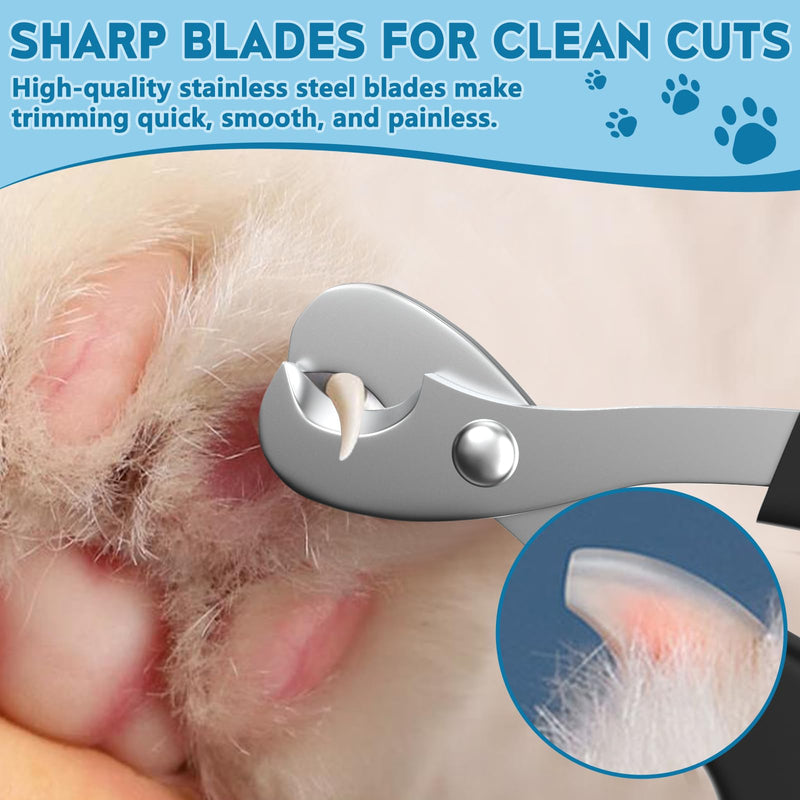 Cat Nail Clippers, Professional Pet Claw Clippers for Indoor Cats, Kittens, Small Dogs, Puppys, Birds, Rabbits, Safe Nail Trimmer and Grooming Tools for Small Animals Home Pets - PawsPlanet Australia
