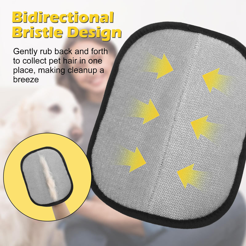 2-Pack Pet Hair Removal Glove for Cats & Dogs, 2025 Upgraded Five-Finger Electrostatic Pet Hair Remover Gloves, Reusable and Washable Fur Remover Tool for Carpet, Couch, Clothing, Car Seat - PawsPlanet Australia