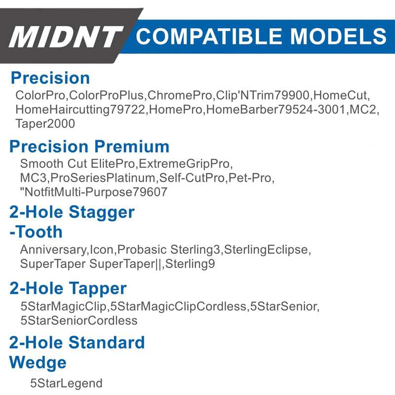 Blades for Wahl Precision Replacement Blades Compatible with Wahl MC3 Replacement Blades,2 Hole Clipper Blade Compatible with Wahl Clipper Blades Replacement,with 2 Pairs Screws. - PawsPlanet Australia