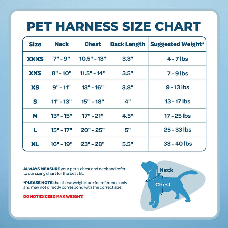 Best Pet Supplies Voyager Step-In Lock Pet Harness – All Weather Mesh, Adjustable Step In Harness for Cats and Dogs by - Turquoise (Matching Trim), XS (Chest: 11-16" * Fit Cats) Harness (Turquoise) XS (Chest: 13 - 16")
