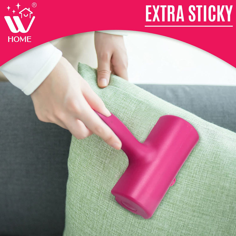 WBM Home Lint Roller for Pet Hairs, Extra Sticky Remover for Dog & Cat Hair Removal, Couch, Clothes, Furniture-60 Sheets - PawsPlanet Australia