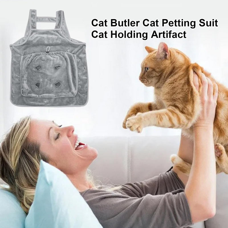 Adjustable Cat Apron Carrier with Holes Pet Carrier Sleeping Bag Pet Carrier Sling Cat Carrier Bag Cat Carrier Pouch for Small Sized Animals (B) B - PawsPlanet Australia