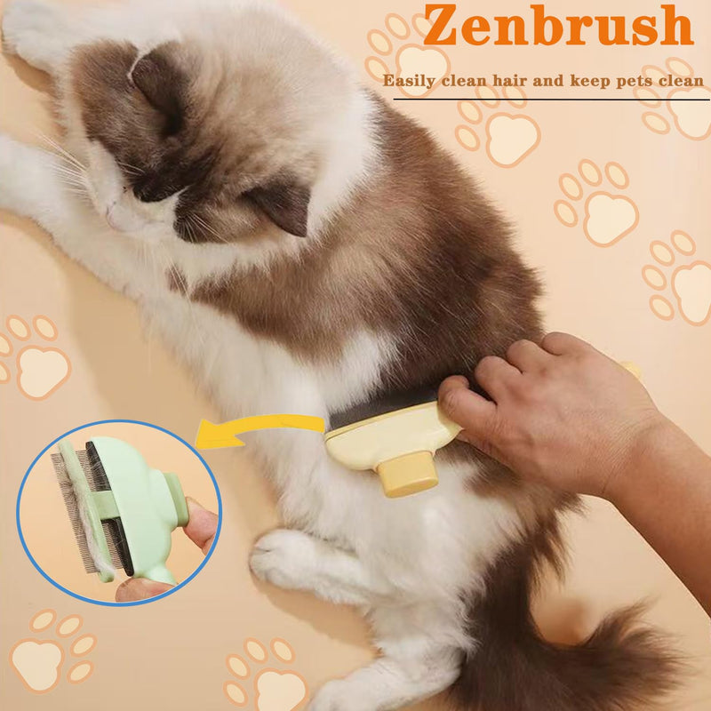 Zenbrush for Cat, Flea Comb for Cats, Viorane Pets Remover Gloves, Pets Hairs Removal, Cat Brush Dog Brush Pet Hair Clean Tool - PawsPlanet Australia