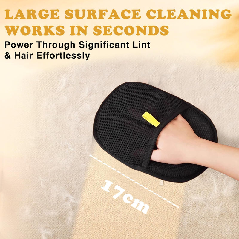 2 Pcs Static Pet Hair Removal Gloves,electrostatic Pet Hair Remover, Reusable Double Sided Cat Dog Grooming Gloves Tool for Couch,Furniture, Carpet, Car Seat