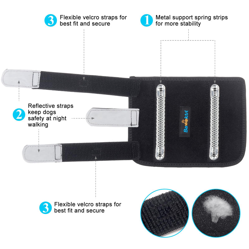 Dog Wrist Brace for Front Leg ,Carpal Brace for Dogs Prevents Injuries Sprains Helps with Loss of Stability Caused by Arthritis, Keep Joint Warm, Reduces Pain Inflammation（Pair） L/XL