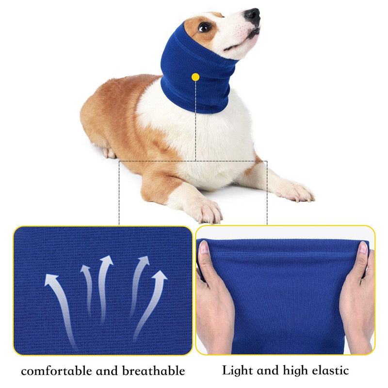 2 Pieces Dog Soothing Hoods, Dog Ear Protectors, Dog Earmuffs Noise Protection, Dog Collar Ear Protectors, Dog Firework Calming Earmuffs, Dog Noise Reduction Earmuffs