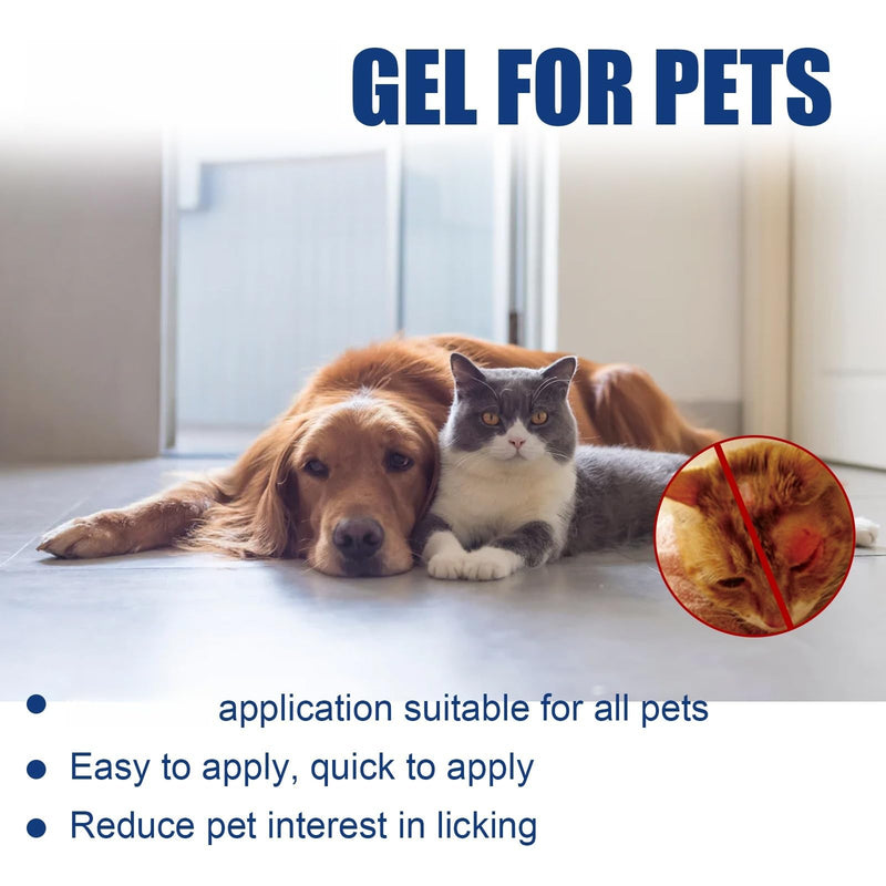 2 pieces of wound ointment for cats and dogs, wound gel for cats, wound ointment for cats, wound ointment for dogs, practical skin care for pets, easy and quick to apply