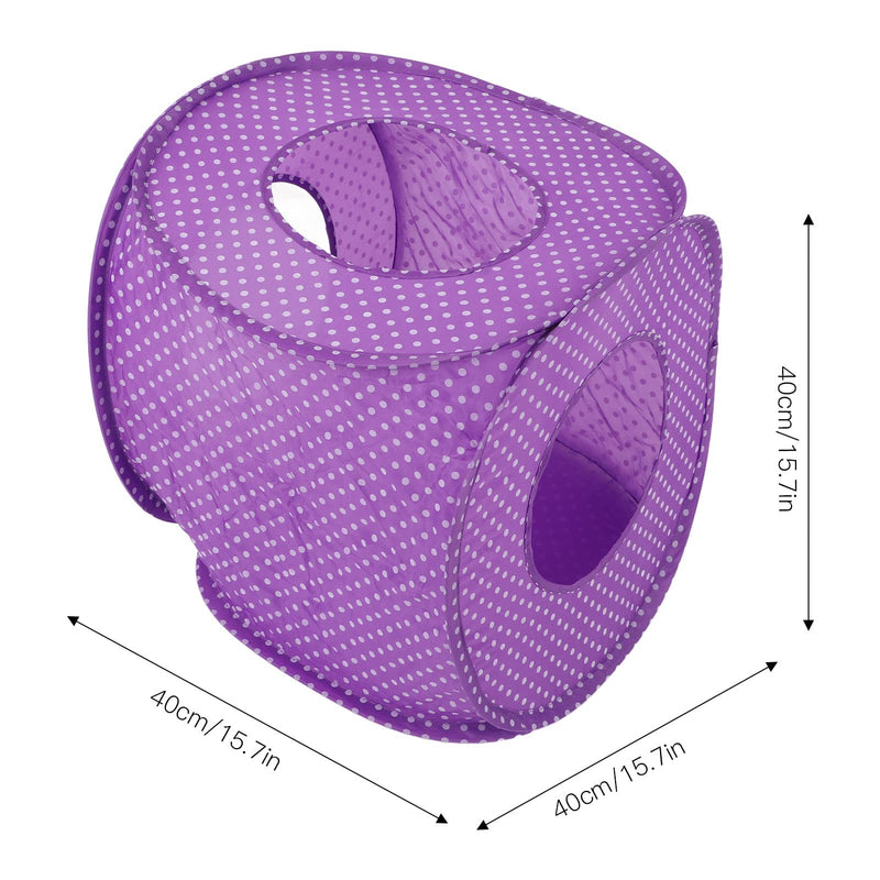 Pssopp Cat Tunnels Indoor Collapsible Maze Cat Tunnel Bed Cat Play Tent Interactive Toy for Cat Puppy Kitten Rabbit - PawsPlanet Australia