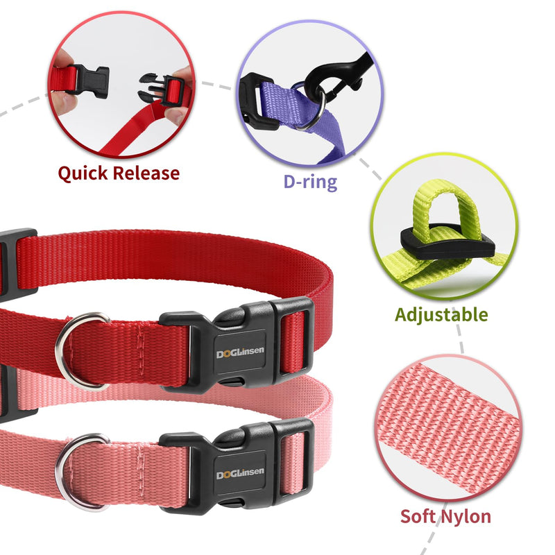 Shock Collar Replacement Strap, Dog Training Collar Replacement Strap, 3/4 Inch Replacement Collar for Delupet Bousnic Patpet Hkzooi Dog Care Nikketta Yawpet Maisoie Educator - Red & Pink - PawsPlanet Australia