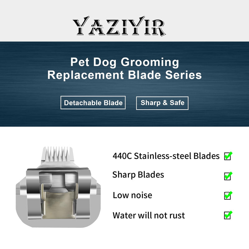 5/8 Wide Toe Pet Dog Grooming Detachable Blades,Compatible with Andis,Oster A5,Wahl KM10 Clippers,Cut Length 1/32-inch 5/8-1pcs - PawsPlanet Australia