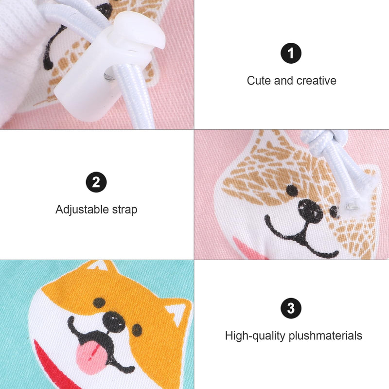 LALAFINA Adjustable Cotton Recovery Collar for Cats and Puppies with Cute Pattern Prevents Licking and Scratching for Post-Surgery Wound Healing