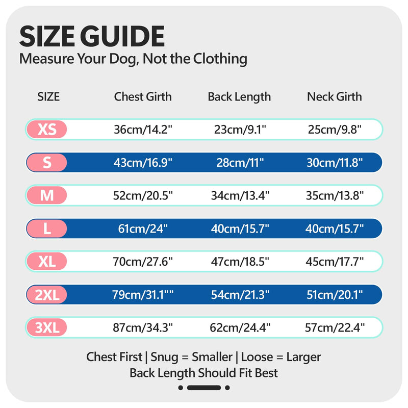 Dog Surgery Suit, Full Abdominal Coverage Dog Suit after Spay Surgery, Anti-Licking Body Suit with Back Zipper, Alternative to Cone, Recovery Onesie for Female & Male Dogs, Aqua Blue S