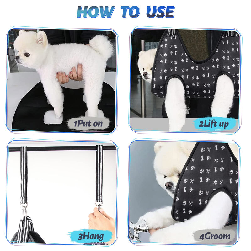 Pet Dog Grooming Hammock Harness for Grooming (XL 80lb), Dog Sling Holder for Clipping Nails with Clippers, Pet Comb XL for X-Large Dogs 80LB - PawsPlanet Australia