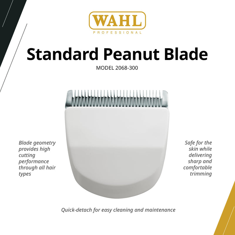 Wahl Professional Standard Snap-On Peanut Blade, Easy Maintenance, Sharp Performance, Compatible with Black Peanut and Sterling Bullet - PawsPlanet Australia