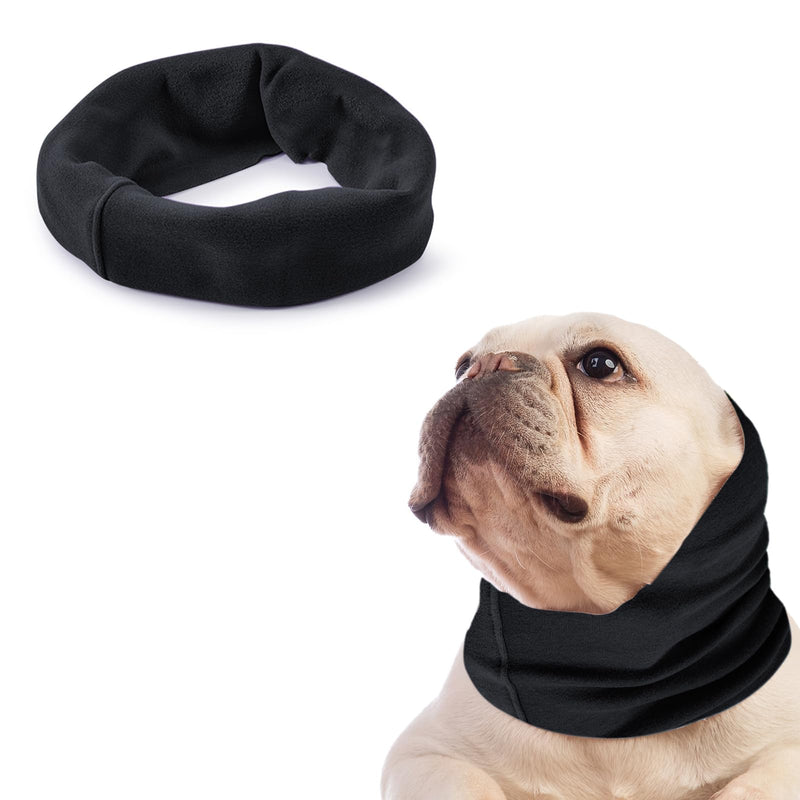 Dog Quiet Ear Covers for Ear Protection, Calming Ear Muffs for Dogs/Cats - Hood for Anxiety Relief/Calming/Warm (Black Ears Covers M)