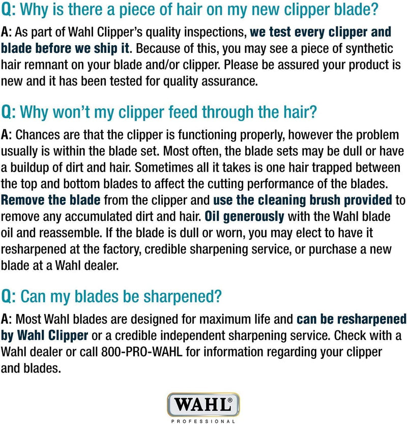 Wahl Professional Animal 10 Medium Ultimate Competition Series Detachable Blade with 1/16-Inch Cut Length (2358-500) #10