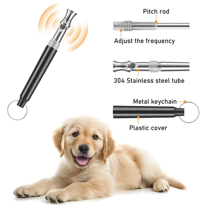 Dog Whistle, Dog Whistle to Stop Barking Neighbors Dog, Adjustable Ultrasonic Silent Dog Training Whistle - PawsPlanet Australia