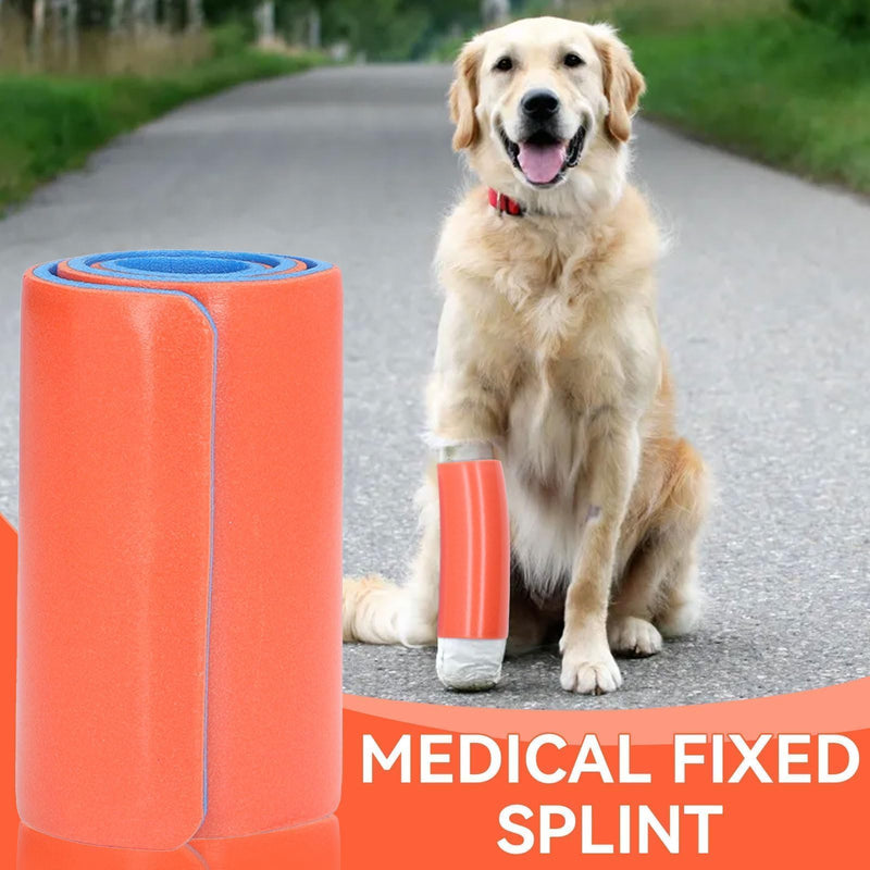 First Aid Splint, Rolled Splint Universal Aluminum Splint Dog Splint Emergency Splint Brace Support Splint for Arm Leg Broken Bones Fracture(11 * 46cm)