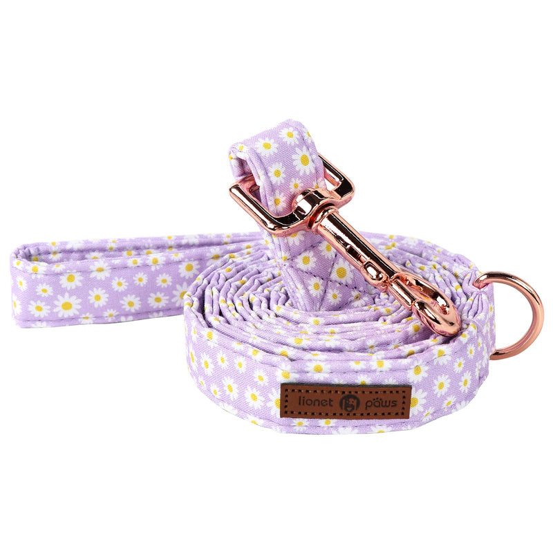 Lionet Paws Spring Daisy Dog Leash Matching Dogs Collar for Small Medium Large Dog S - PawsPlanet Australia