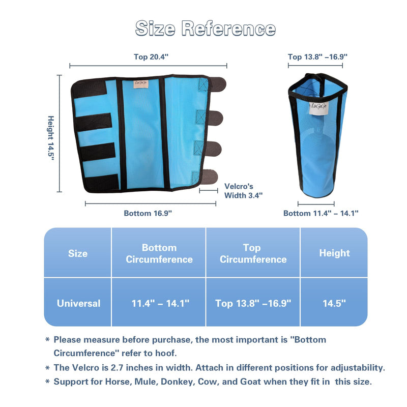 Fly Boots for Horses Set of 4, Breathable Mesh Leg Wraps for Insect Protection, Reduce-Stomping Adjustable Equine Leg Wraps & Socks