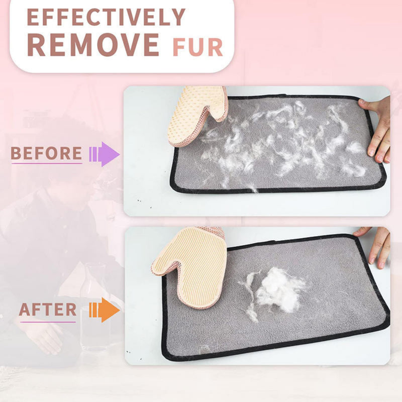 EpiGlove2 Pet Grooming Glove - Double-Sided Deshedding & Hair Removal Brush for Cats & Dogs - Massaging Bathing Mitt, Electrostatic Pet Fur Remover for Furniture & Clothes (Green) Green - PawsPlanet Australia