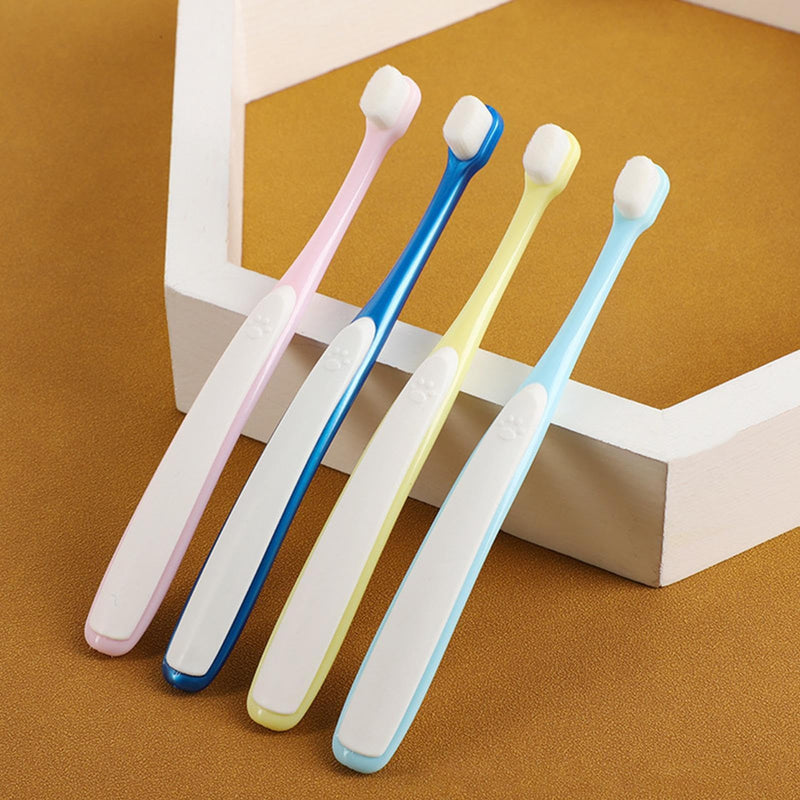 Pet Toothbrush, Small Dog Toothbrush - Wide Head Toothbrush Set, Gum Care Accessories for Cleaning Seniors, Home, Puppy, Daily Travel, Outdoor, Indoor Bathing