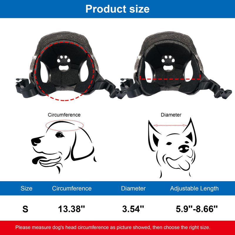 Dog Helmets for Small Dogs with Ear Holes, Hard Safety Pet Dog Hat for Puppy, Windproof Doggies Motorcycle Helmets for Outdoor Riding Hiking Cycling (White, Small) - PawsPlanet Australia