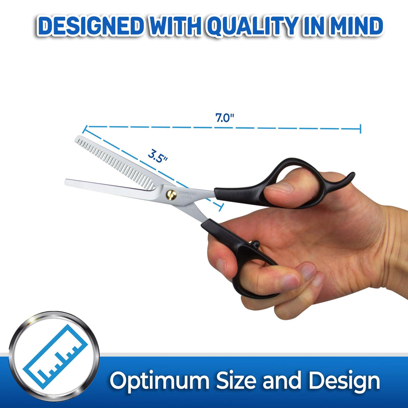 Pet Magasin Pet Thinning Shears - Professional Thinning Scissors with Toothed Blade Stainless Steel - PawsPlanet Australia